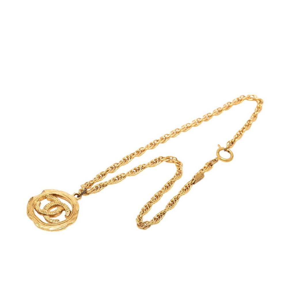 CHANEL Vintage Gold Logo Necklace - Picture 3 of 6